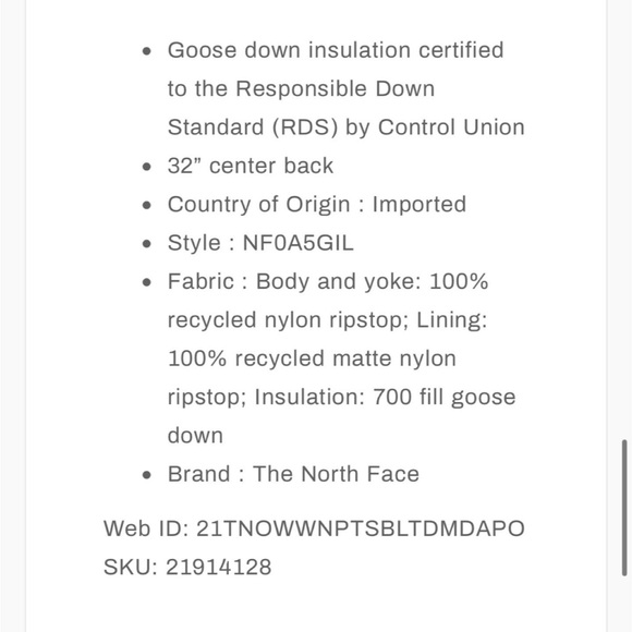 The North Face Women's Nuptse Belted Mid-Length Jacket - Picture 6 of 14